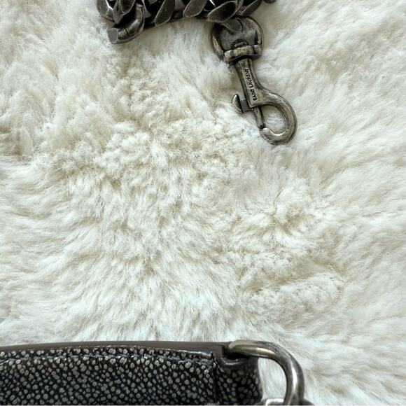 Saint Laurent Classic College Bag Matelasse Chevron Leather Medium Authentic - Picture 8 of 16